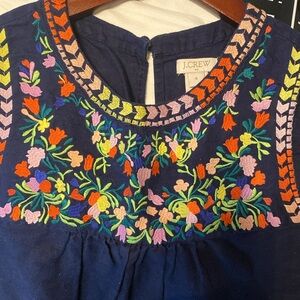JCrew Multicolored Beautiful Embroided Shirt